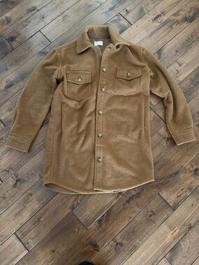 Jackson Rowe Tan Sherpa Shirt Jacket